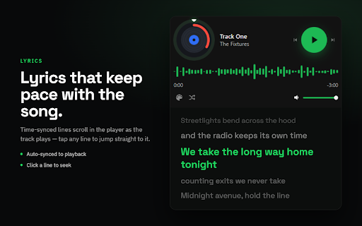 Captiv Musica - Aesthetic Mini Player for YT Music & Spotify :: Aesthetic picture-in-picture mini player for YouTube Music and Spotify: skip, seek, volume, queue, lyrics and 5 themes.