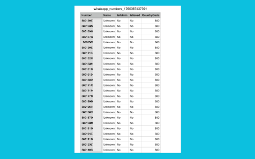 WhatsApp Number Extractor :: Extract phone numbers from WhatsApp Web with advanced features.