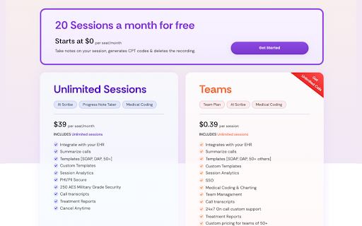 Scribe Health: AI Medical Scribe & Note Take :: AI Medical Scribe Chrome Extension that integrates with 35+ EHRs like Practice Fusion , Athena , Cerbo