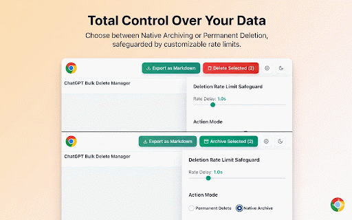 Bulk Delete ChatGPT History & Chat Cleaner :: Bulk delete ChatGPT history, search chats, clear old conversations, and export to Markdown instantly for free.
