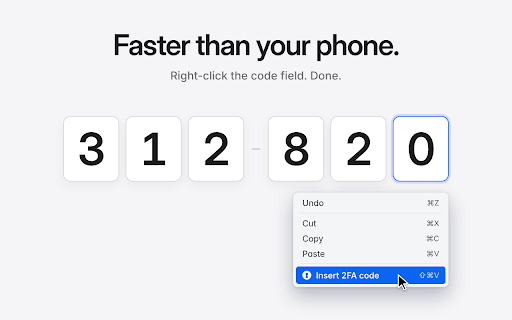 2FA Authenticator :: Fast, offline 2FA codes in your browser — TOTP two-factor authentication. Quick import from Google Authenticator.