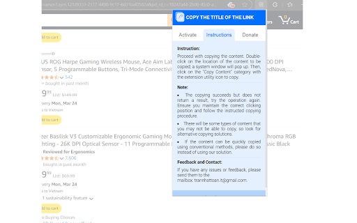 Copy The Title Of The Link :: Double-right-click the linked content to copy it. Then click on the 'Copy Content' widget to proceed with copying the text.