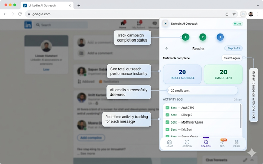 LinkedIn AI Outreach :: Generate personalized outreach messages for LinkedIn outreach campaigns