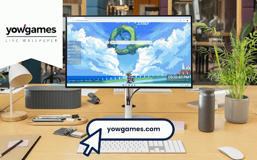 Pokemon Emerald Title Screen Pixel Live Wallpaper :: Legendary Rayquaza soaring through clouds above trainer on bike in nostalgic Pokemon Emerald pixel art.