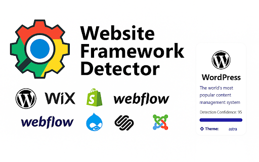 Website Framework Detector :: Detects CMS and website builder platforms like WordPress, Shopify, Wix, and Webflow