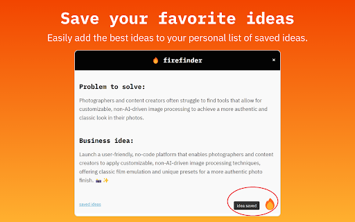 Firefinder :: Find your next big idea, instantly