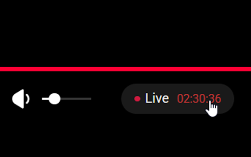 YouTube Live Clock :: Shows stream duration next to LIVE badge on YouTube