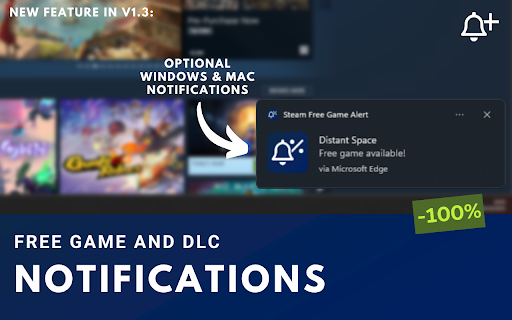 Steam Free Game Alert :: Get notified about free Steam games and DLCs directly on the Steam homepage