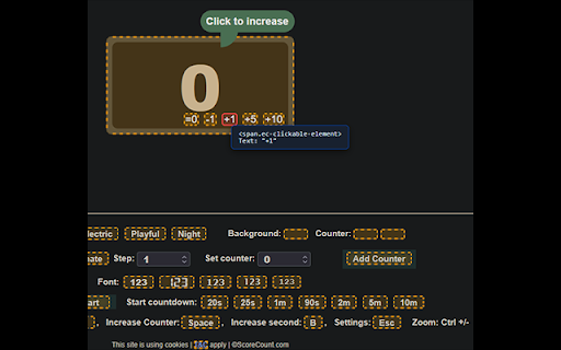 Easy Clicker :: Auto-click an element based on a CSS selector and interval.