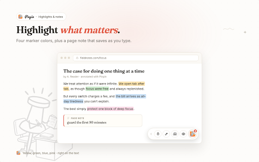 Pinpin Web Notes :: Comment, Pin & Highlight on Any Web Page