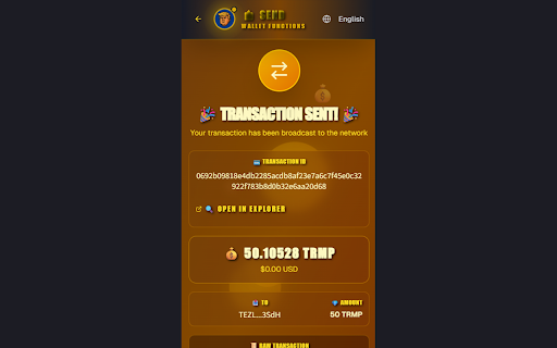 TrumPOW Wallet :: A non-custodial cryptocurrency wallet for TrumPOW