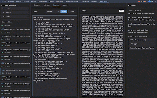 HackTools+ :: HackTools++: Repeater, Intruder, Decoder, and Scanner in DevTools. Capture, edit, and replay HTTP requests for testing.