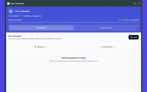 Quri Outreach :: Quri's automated outreach assistant for LinkedIn.