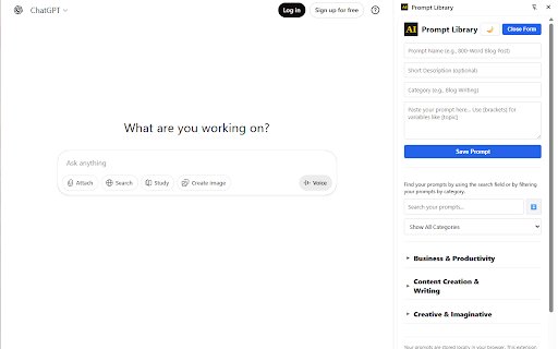 AI Prompt Library :: Save, organize, and search your AI prompts privately. A clean, local-storage library for ChatGPT, Claude, and more.