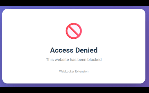 WebLocker :: Professional web locking extension - Lock, block, and protect your browsing with password security