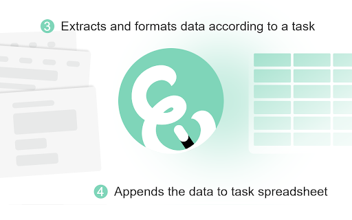 Excelio Web Scraper :: Automates web data extraction, matching the current page to stored tasks. Provides controls for data formatting and transformation.