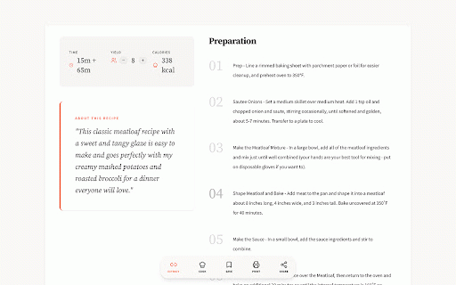 No Story Please :: Extract clean, printable recipes from any site. No ads, no life stories — just the recipe.