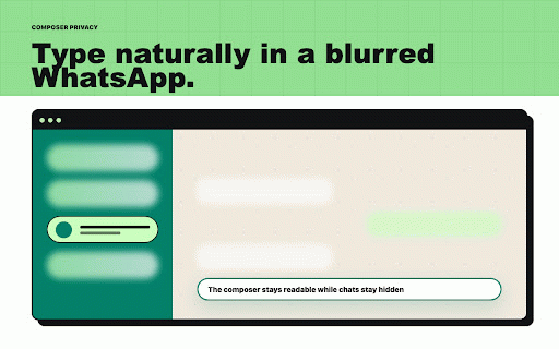 Tabu - Whatsapp Web Blur :: Keep WhatsApp Web private in public spaces by blurring the entire page and revealing only the message under your cursor.