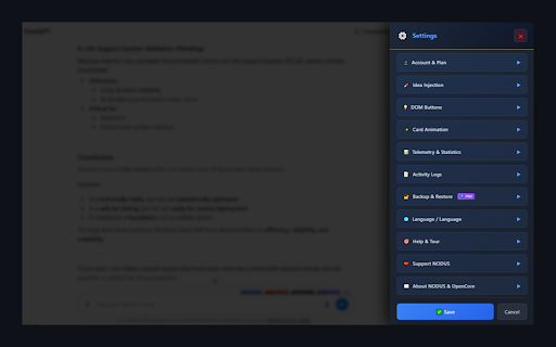 NODUS - AI Idea Capture :: Capture, organize and reuse ideas from supported AI conversations in one organized workspace.