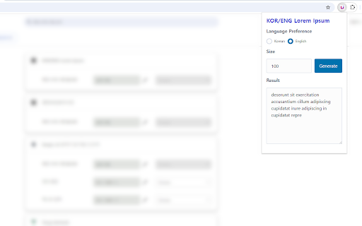 KOR/ENG Lorem Ipsum :: Simple Korean/English Lorem Ipsum Generator
