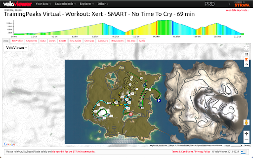 TrainingPeaks Virtual Map Overlay :: Overlay TrainingPeaks Virtual satellite image over activity maps
