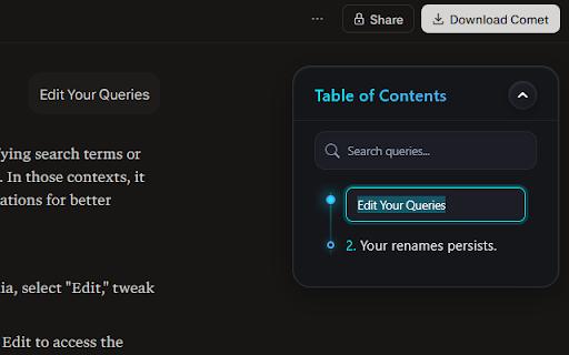 AI Assistant TOC :: Adds a Table of Contents to AI Assistants