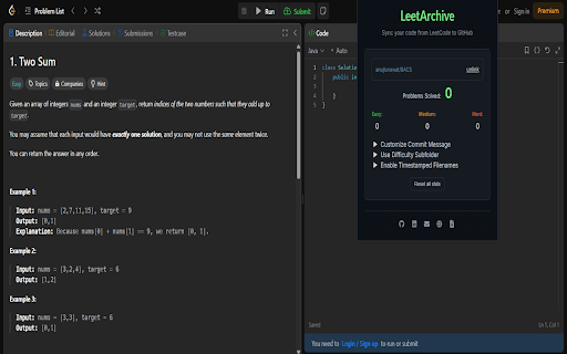 LeetArchive :: Automatically commit your LeetCode solutions to GitHub