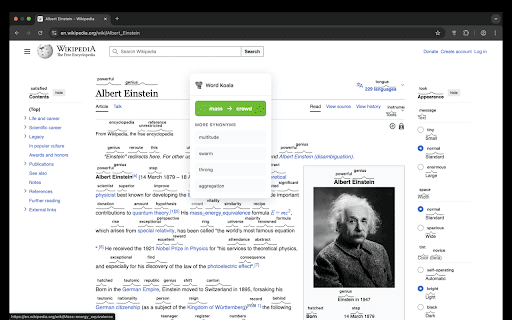 Word Koala: Instant Synonyms & Meanings :: Understand every word you read. Learn faster. Improve vocabulary.