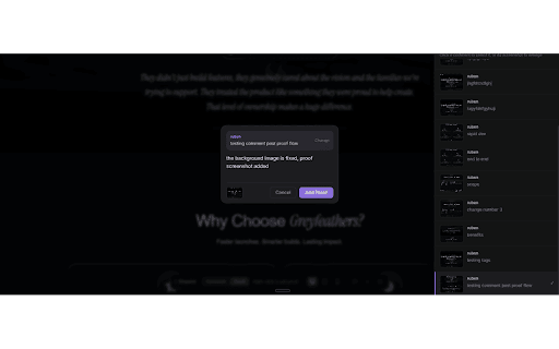 Droppnotes - Visual Feedback :: Drop a pin anywhere on any webpage to leave visual feedback with screenshots. Built for client-agency design reviews.