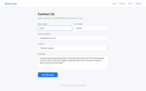 FormRecover :: Auto-save form data and recover it after crashes or accidental tab closures.