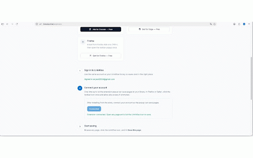 LinkWise :: Save the current page to LinkWise with one click and AI keywords.