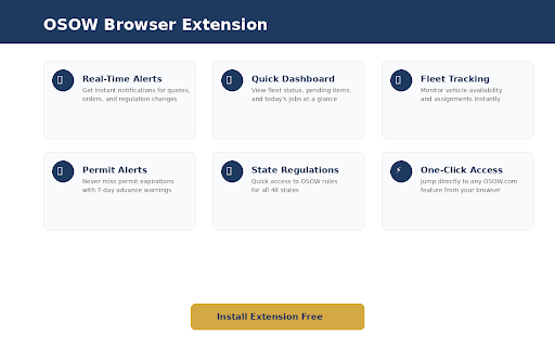 OSOW - Oversize Load Management :: Manage oversize/overweight loads, pilot car dispatch, fleet operations, permits, and get real-time notifications from OSOW.com