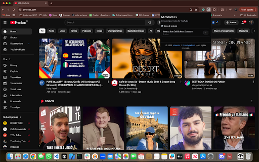 MimiNotes :: Take smart timestamped notes while watching YouTube.
