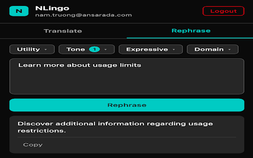 NLingo :: NLingo brings instant translation and AI-powered writing assistance to every webpage you visit — no copy-pasting, no switching…