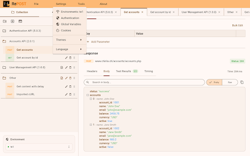RePost - API Tester :: REST and SOAP API testing tool for developers, testers, and QA engineers. Send requests, validate responses, and debug APIs faster.