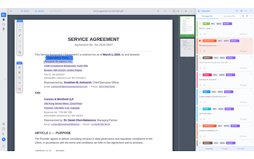 Anonymize Documents for AI — promptShield :: Free & offline. Redact PII (names, emails, IDs) before ChatGPT, Claude or Gemini. GDPR-safe — files stay local.