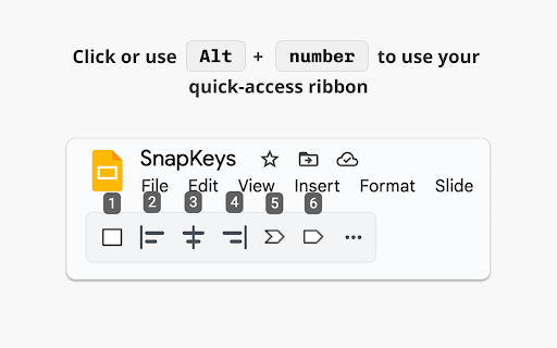 SnapKeys - custom shortcuts for Google Suite :: Create custom keyboard shortcuts for Google Sheets, Docs, and Slides.