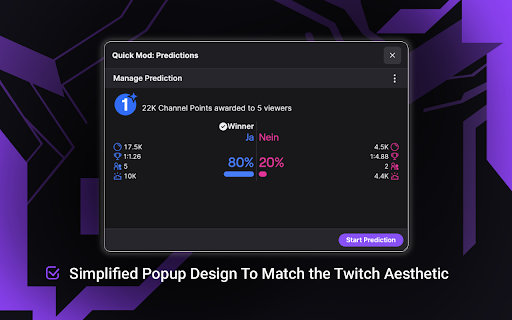 Twitch Quick Mod :: Open moderation widgets without a new window.