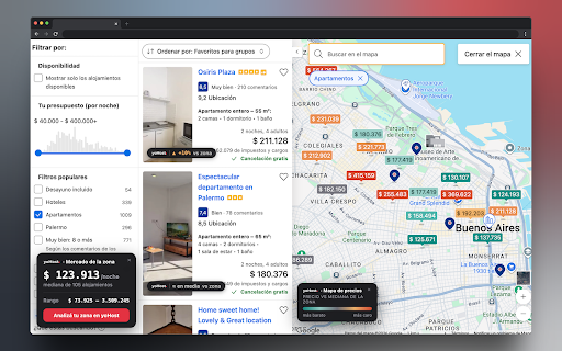 yoHost — Análisis de Mercado STR :: Precio y ocupación de tu zona sobre cada anuncio de Airbnb y Booking. Análisis de mercado STR, gratis y de solo lectura.