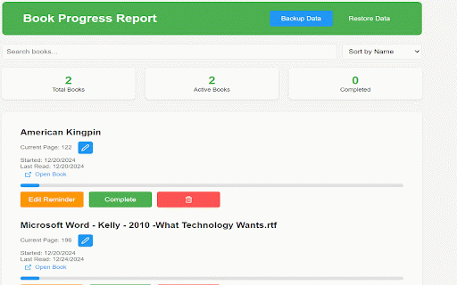 Book Progress Tracker :: Track your reading progress across PDFs and books