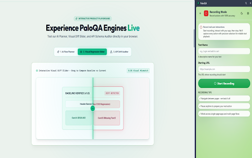 PaloQA :: AI-powered browser flow verification for non-technical teams.
