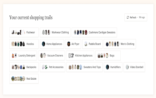 Nora :: Nora remembers everything you shop to turn online chaos into confident decisions