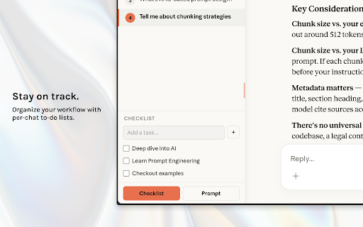 Compass :: Navigate AI conversations with sticky scroll headers and a prompt minimap