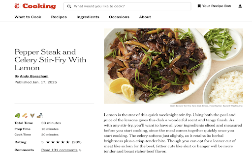 Smarter Recipes - NYT Cooking Enhancer :: Detects allergens in NYT Cooking recipes and displays icons above the ingredient list.