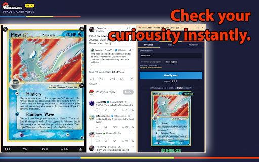 PokeGrade - Grade and Card Value (BETA) :: Identify a Pokémon card and see its market value, or grade a card from a photo. BETA — English cards only.