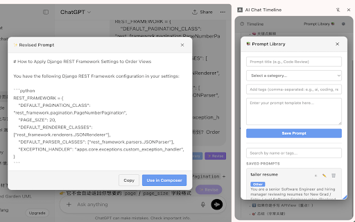AI Chat Timeline :: Adds structured timeline navigation to AI chat interfaces, works on ChatGPT and Claude.ai