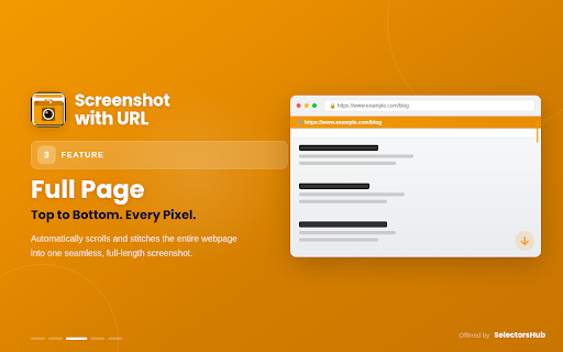 Screenshot with URL :: Capture visible, selected area, or full page screenshots with URL bar, record screen, edit and annotate