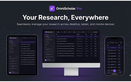 OmniScholar - Smart Research Platform for Modern Scholars :: Save research papers to your OmniScholar collections with one click. Organize and manage your research library effortlessly.
