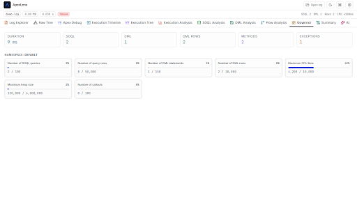 ApexLens :: ApexLens — AI-assisted Salesforce Apex debug log analysis.
