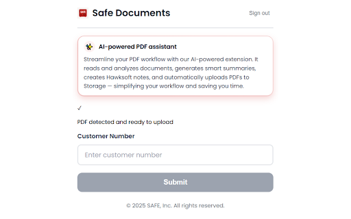 Safe Document Automation :: Browser extension that allows you to automate the process